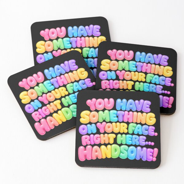 Item preview, Funny Handsome Compliment – Cute Wordplay Design designed and sold by ManggaeJM.