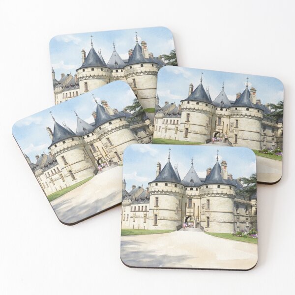 Item preview, Château de Chaumont-sur-Loire — French Castle & Flower Garden designed and sold by M.ALK.Watercolor.