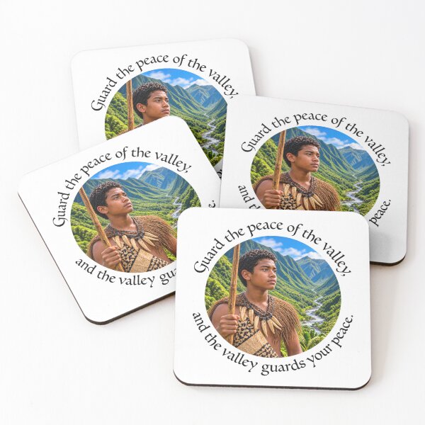 Item preview,  Polynesian Community Proverb - Guard the peace of the valley | Pacific Art designed and sold by ShakaLife.org.