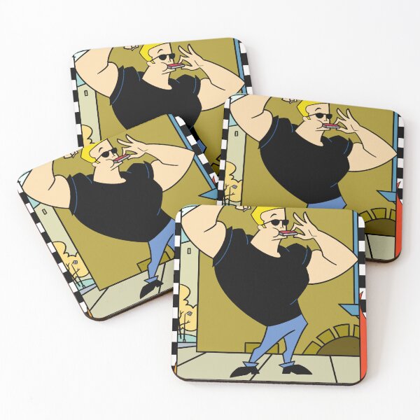 Item preview, Johnny Bravo Inspired 'Strength' Cartoon Tarot Card Print designed and sold by duckindoodle.