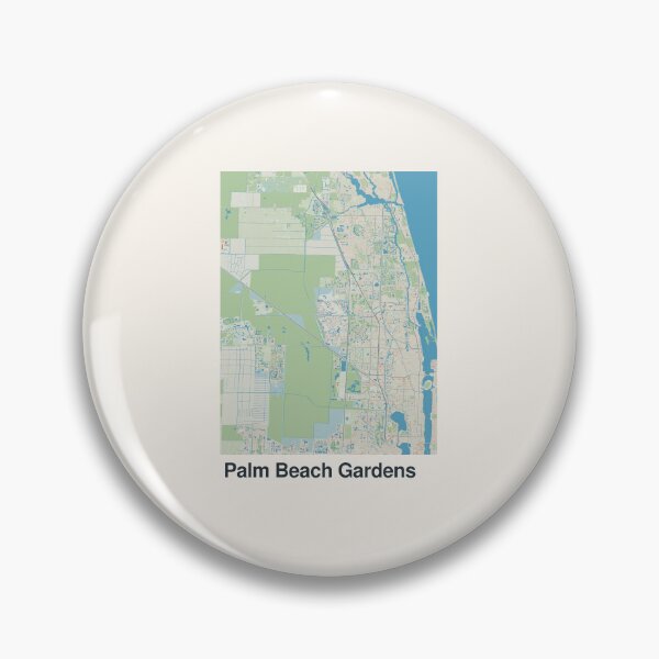 Artikelvorschau, Minimalistische Kartenkunst für Palm Beach Gardens entworfen und verkauft von MapsNerd.