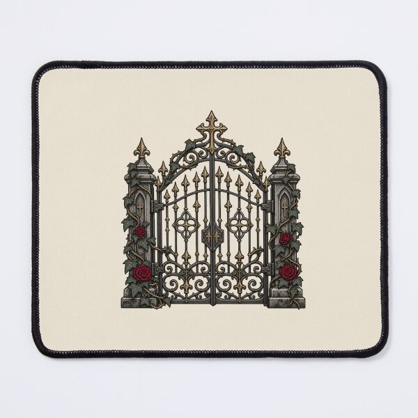 Item preview, Gothic Cemetery Gate – Crimson Rose Graveyard designed and sold by MetaModel Editions.