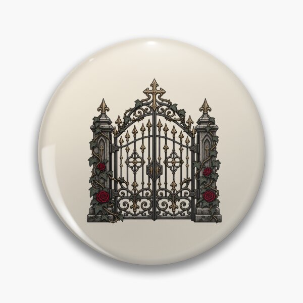 Item preview, Gothic Cemetery Gate – Crimson Rose Graveyard designed and sold by MetaModel Editions.