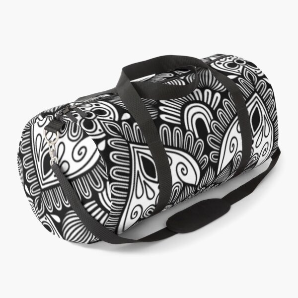 Item preview, Intricate Monochrome Flower Zentangle Mandala designed and sold by FioreDiCiliegio.
