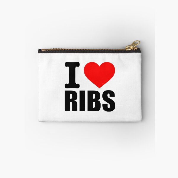Item preview, I Love Ribs BBQ Pitmaster Smokehouse Graphic Bold Red Heart designed and sold by raedattia.