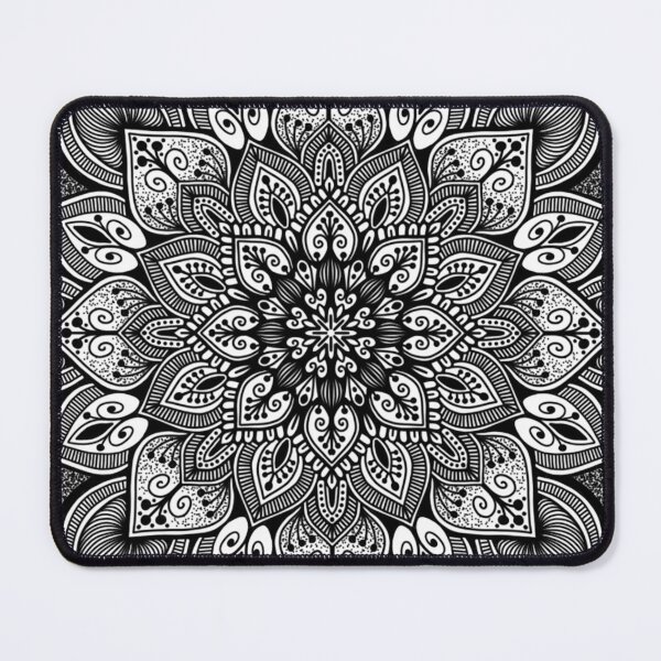 Item preview, Ornate Dotwork Flower Zentangle Mandala designed and sold by FioreDiCiliegio.
