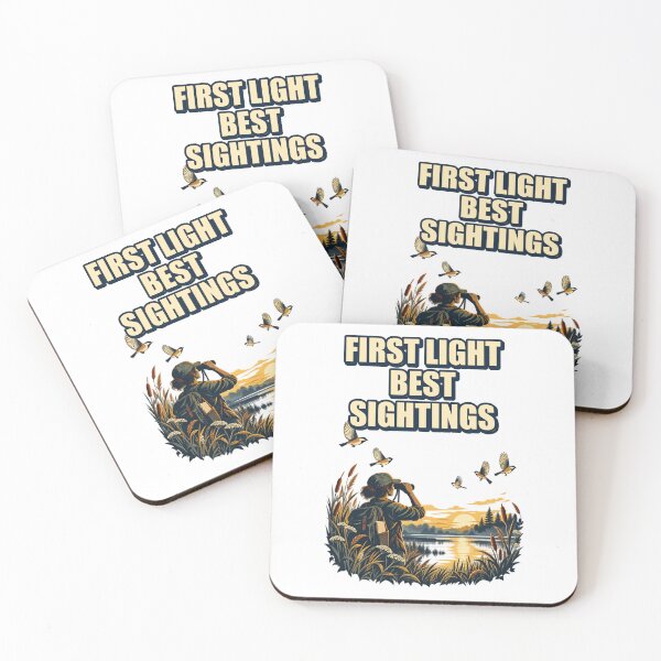 Item preview, First Light Best Sightings Illustrated Birder Gift designed and sold by UrbanCanvvas.