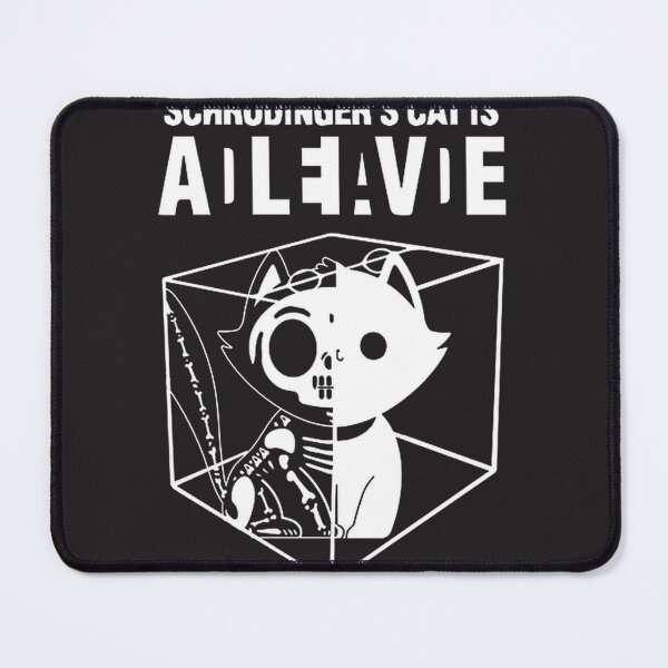 Item preview, Schrodinger's Cat Funny Science Design - Quantum Physics Humor Featuring Dead and Alive Cat Illustration designed and sold by onceminimalism.
