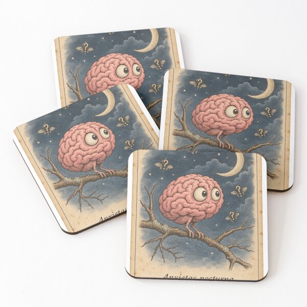 Item preview, Anxietas Nocturna The Nocturnal Overthinker - Vintage Field Guide designed and sold by ManxCatAndy.