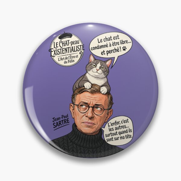 Item preview, El gato existencialista: el gato de la filosofía francesa inspirado en Sartre designed and sold by SammyMorry.