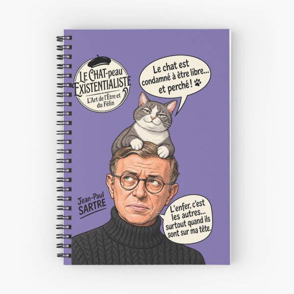 Item preview, El gato existencialista: el gato de la filosofía francesa inspirado en Sartre designed and sold by SammyMorry.