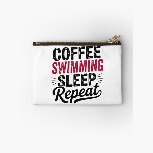 Item preview, Coffee Swimming Sleep Repeat - Funny Design for Swimming Enthusiasts designed and sold by Angelizen.