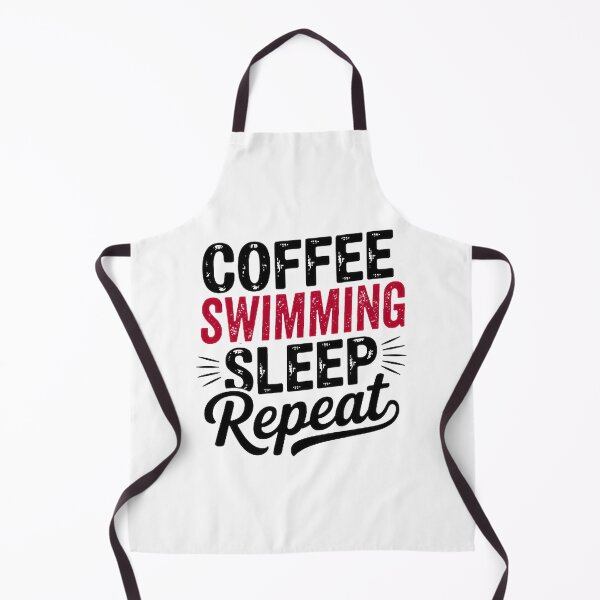 Item preview, Coffee Swimming Sleep Repeat - Funny Design for Swimming Enthusiasts designed and sold by Angelizen.