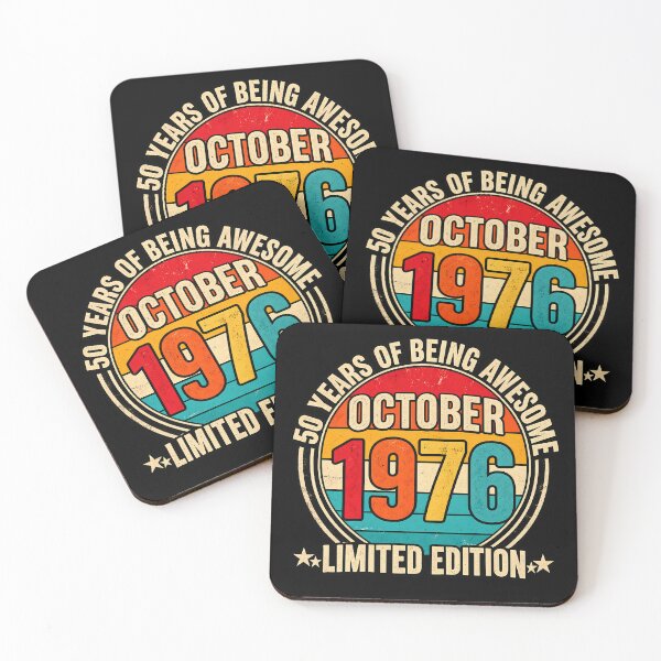Item preview, 50th Birthday 1976 Vintage Limited Edition 50 Years Old Retro designed and sold by Rtcraftani.