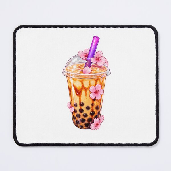 Item preview, Cherry Blossom Boba Tea Cute Japanese Milk Tea designed and sold by artpsico.