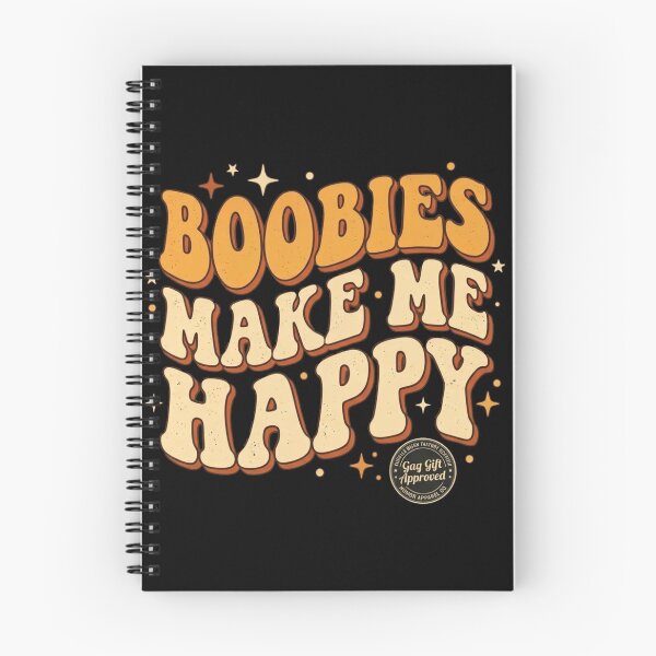 Item preview, Boobies Make Me Happy Retro Funny Quote designed and sold by MarceBersi.