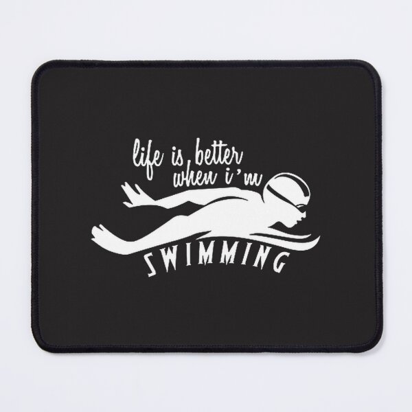Item preview, Life is Better When I'm Swimming Inspirational Water Sports Design designed and sold by Angelizen.