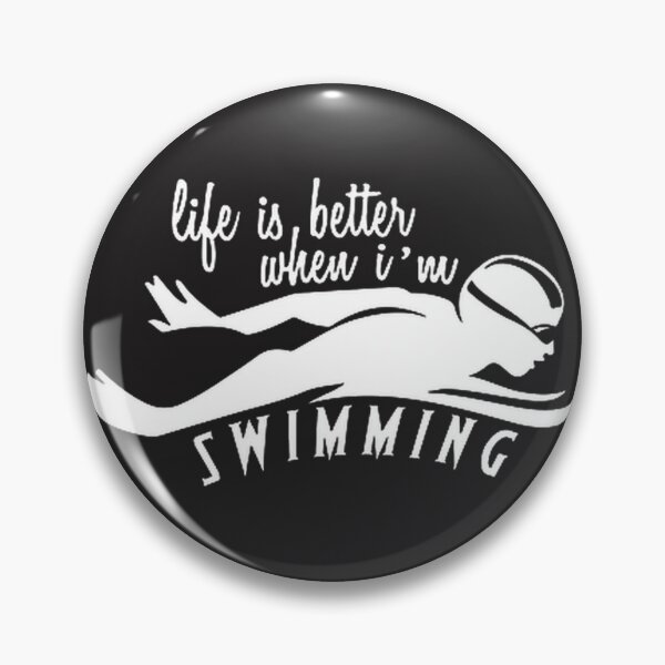 Item preview, Life is Better When I'm Swimming Inspirational Water Sports Design designed and sold by Angelizen.
