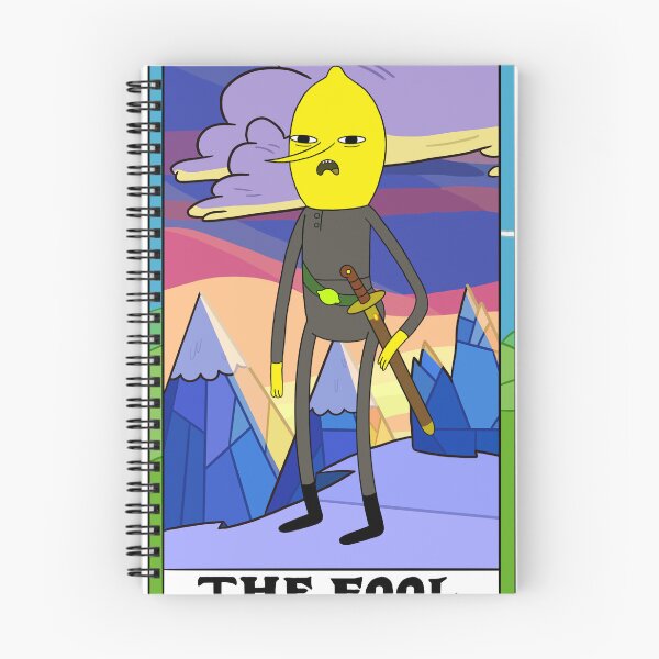 Item preview, Adventure Time Lemongrab Inspired 'The Fool' Cartoon Tarot Card Print designed and sold by duckindoodle.