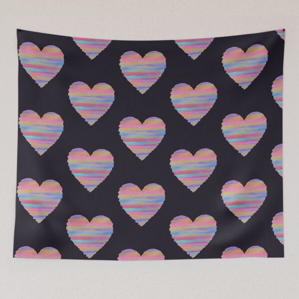 Item preview, Heart Pastel Aurora — Original Acrylic Painting designed and sold by Alcyone-Blue.