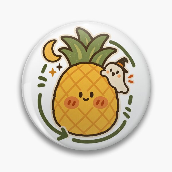 Item preview, Cute Halloween Pineapple Ghost Kawaii Spooky T-Shirt designed and sold by DesignArtist.ia.