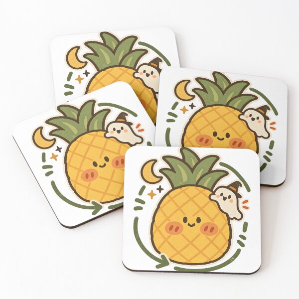 Item preview, Cute Halloween Pineapple Ghost Kawaii Spooky T-Shirt designed and sold by DesignArtist.ia.