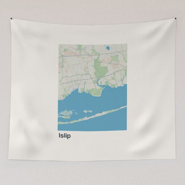 Item preview, Islip Minimalistic Map Art designed and sold by MapsNerd.