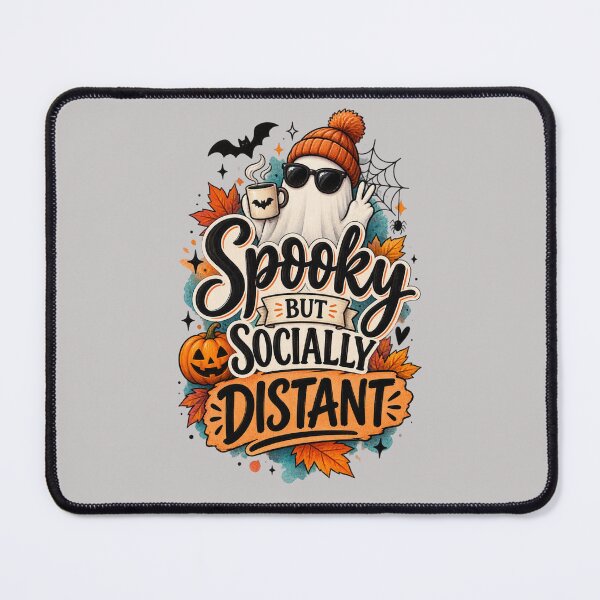 Item preview, Spooky But Socially Distant Funny Introvert Halloween Design designed and sold by MarselArt.