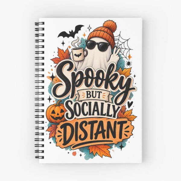 Item preview, Spooky But Socially Distant Funny Introvert Halloween Design designed and sold by MarselArt.