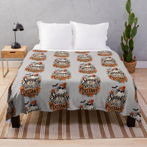 Item preview, Spooky But Socially Distant Funny Introvert Halloween Design designed and sold by MarselArt.