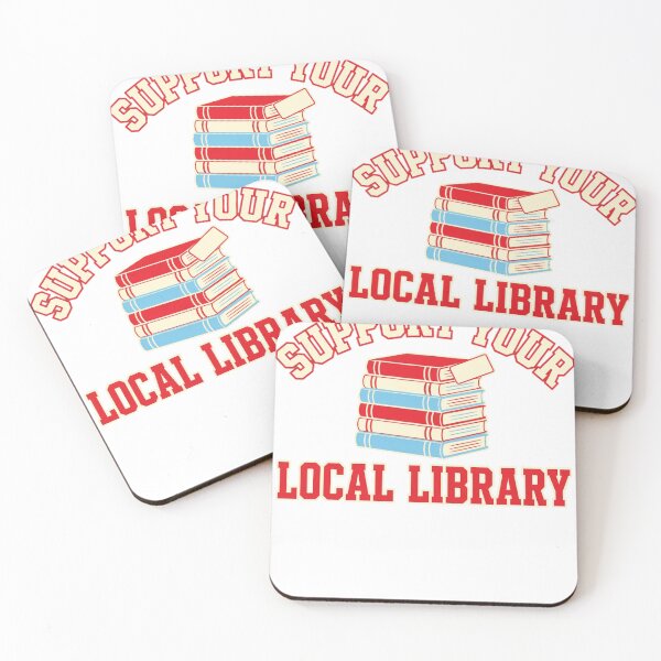Item preview, Support Your Local Library Librarian Book Lover Gift designed and sold by HappyVibration.