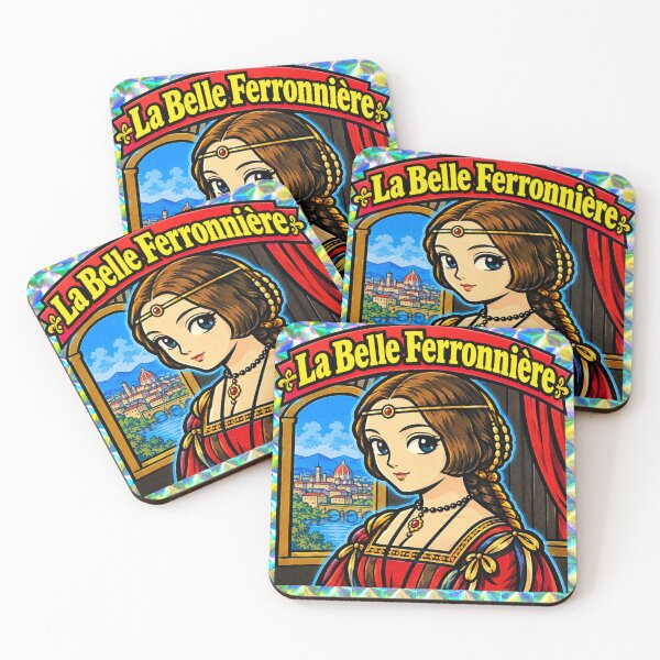 Item preview, La Belle Ferronniere Anime Sticker designed and sold by POP-BAY-JP.