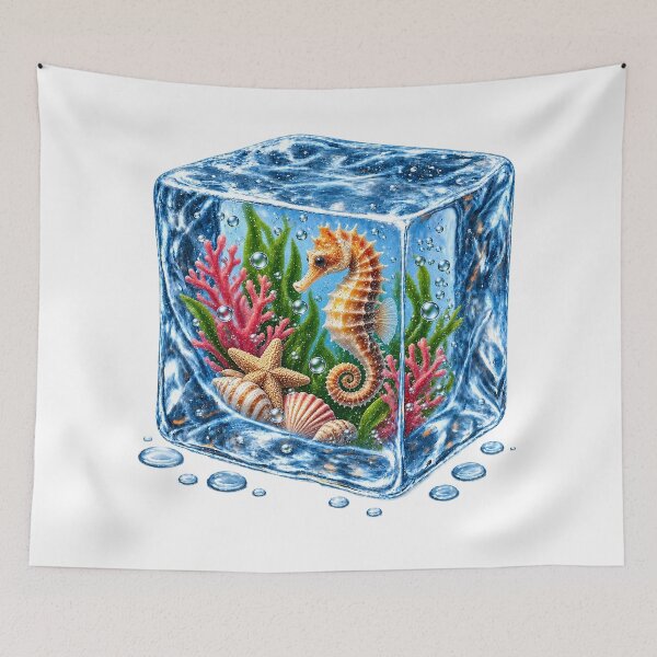 Item preview, Seahorse Underwater Ice Cube designed and sold by MichalHau.