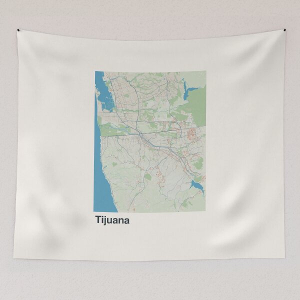 Item preview, Tijuana Minimalistic Map Art designed and sold by MapsNerd.
