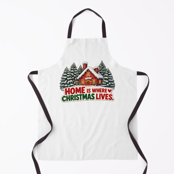 Item preview, Home Is Where Christmas Lives – Cozy Christmas Cottage in the Snow designed and sold by SVALANART.