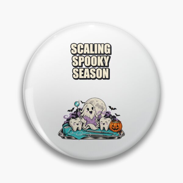 Item preview, Scaling Spooky Season Illustrated Dental Office Gift designed and sold by UrbanCanvvas.