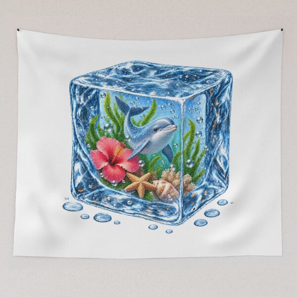 Item preview, Dolphin Underwater Ice Cube designed and sold by MichalHau.