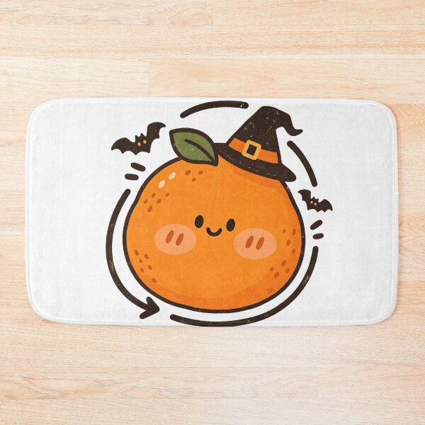 Item preview, Lindo sombrero de bruja naranja de Halloween Kawaii Camiseta de frutas designed and sold by DesignArtist.ia.