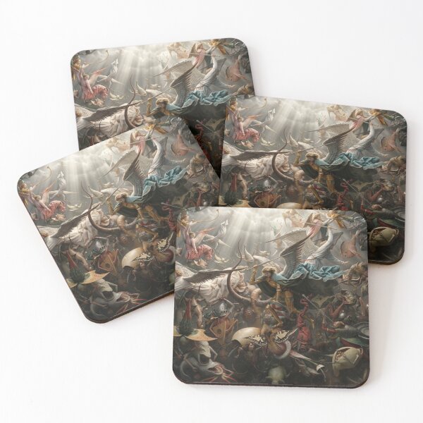 Item preview, The Fall of the Rebel Angels oil-on-panel painting of 1562 by Netherlandish Renaissance artist Pieter Bruegel the Elder designed and sold by Vintage Designs +.