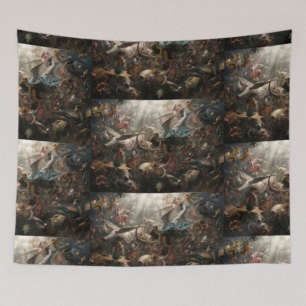 Item preview, The Fall of the Rebel Angels oil-on-panel painting of 1562 by Netherlandish Renaissance artist Pieter Bruegel the Elder designed and sold by Vintage Designs +.