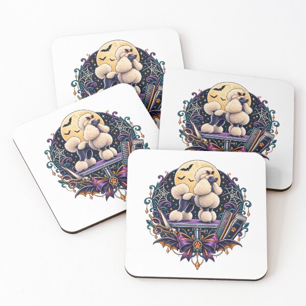 Item preview, Moonlit Poodle Salon Decorative Dog Groomer Gift designed and sold by UrbanCanvvas.