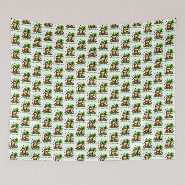 Item preview, St. Patrick's Day Sloth in Green Buffalo Plaid Sleeprechaun Design designed and sold by Abbozuz.