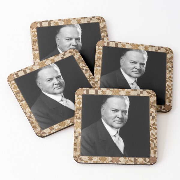 Item preview, Herbert Hoover — Vintage Presidential Quilt Blanket designed and sold by Bluntees .