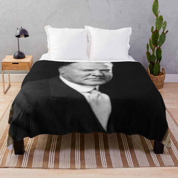 Artikelvorschau, Herbert Hoover — Vintage Presidential Quilt Blanket entworfen und verkauft von Bluntees .
