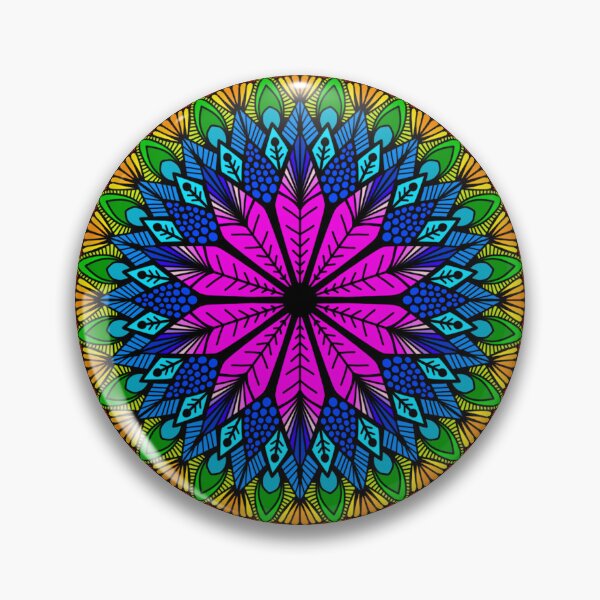 Item preview, Vibrant Kaleidoscope Mandala | Colorful Geometric Zen Art designed and sold by FioreDiCiliegio.
