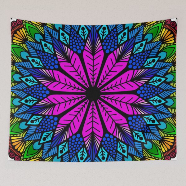 Item preview, Vibrant Kaleidoscope Mandala | Colorful Geometric Zen Art designed and sold by FioreDiCiliegio.