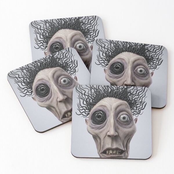 Item preview, Dark creepy face horror art designed and sold by Vintage Designs +.