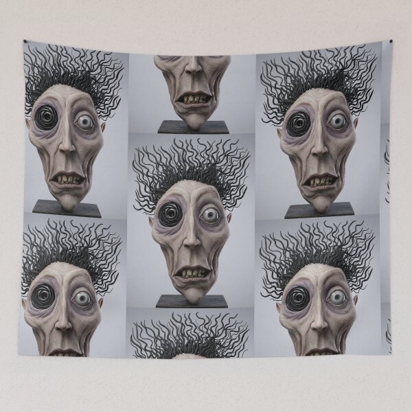 Artikelvorschau, Dunkle, gruselige Horror-Kunst mit Gesichtern entworfen und verkauft von Vintage Designs +.