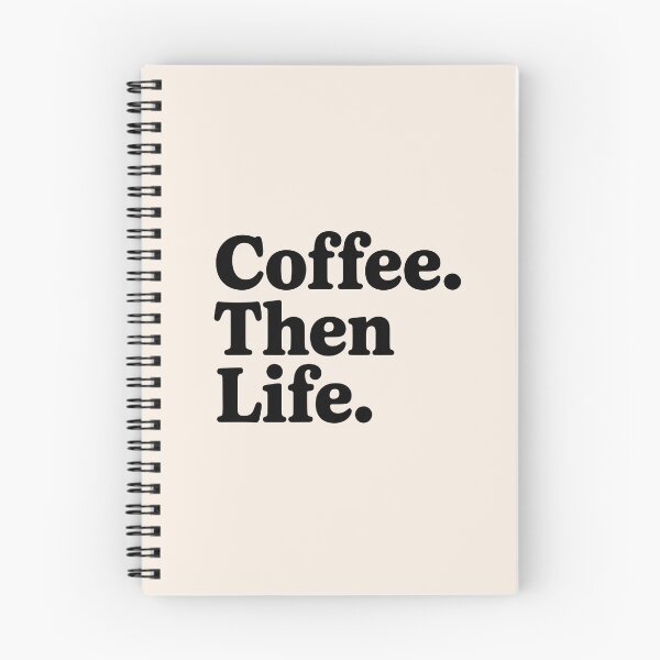 Item preview, Coffee. Then Life. – Minimalist Coffee Quote designed and sold by Jollys-ArtShop.