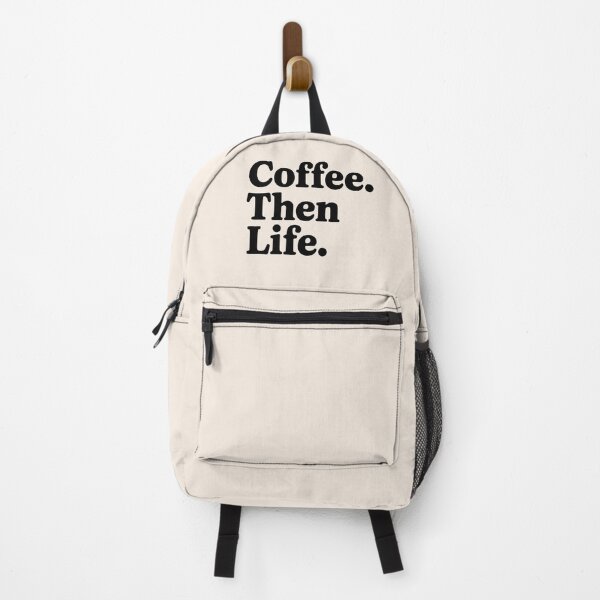 Item preview, Coffee. Then Life. – Minimalist Coffee Quote designed and sold by Jollys-ArtShop.